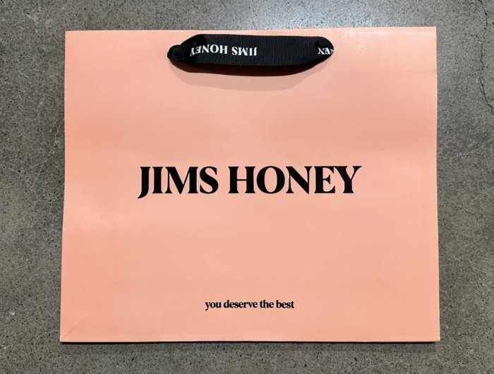 NEW PAPER BAG JIMS HONEY LARGE